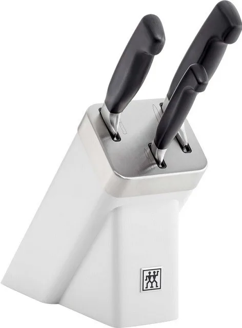 SET OF 3 KNIVES IN SELF-SHARPENING BLOCK ZWILLING FOUR STAR 35135-400-0