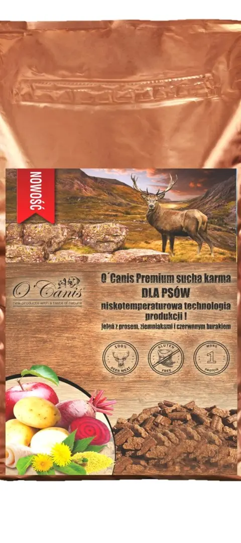 O'CANIS Deer With Millet Potatoes And Red Beet - Dry Dog Food - 12kg