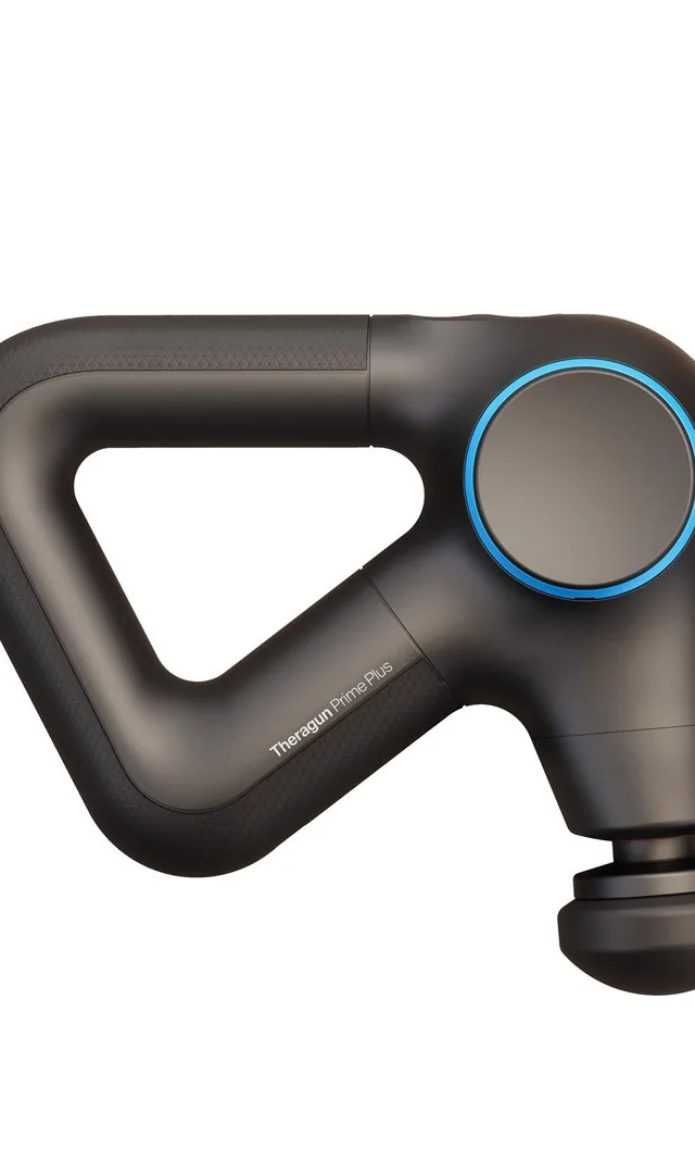 Therabody Theragun Prime Plus Massager Chest Hand Legs Black Blue