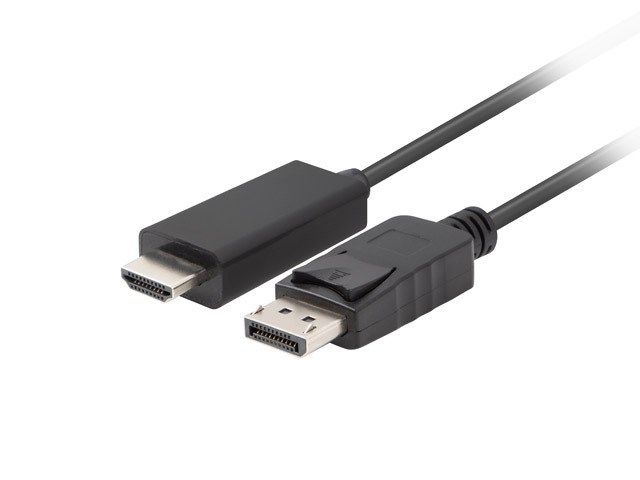 Lanberg CA-DPHD-11CC-0010-BK cable gender changer DisplayPort HDMI Black