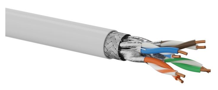 Q-LANTEC S/FTP Cat.6A Network Cable Twisted Pair LSOH