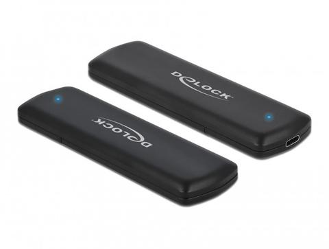 DeLOCK External USB Type-C Combo Enclosure for M.2 NVMe PCIe or SATA SSD