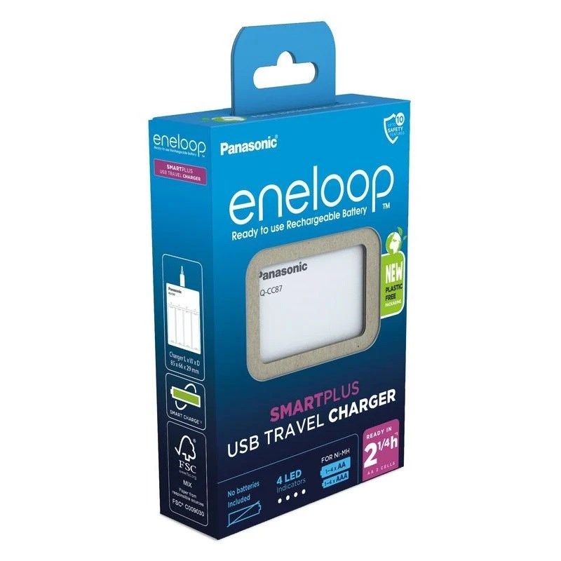 USB Battery Charger PANASONIC Eneloop Smartplus BQ-CC87 (BQ-CC87USB)