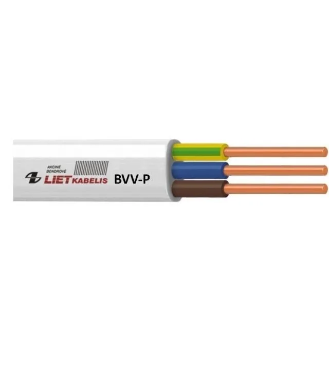 CABLE BVV-P 2X2.5 WHITE 50M