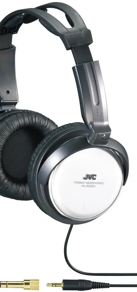 JVC HA-RX500-E Headphones Wired Head-band Music Black, White