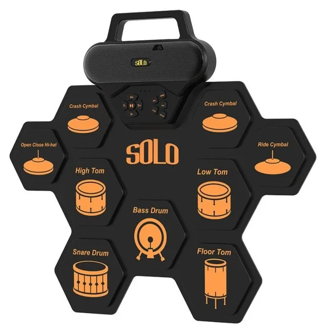 NN SOLO Roll-Up Electronic Drum Set USB-C MP3