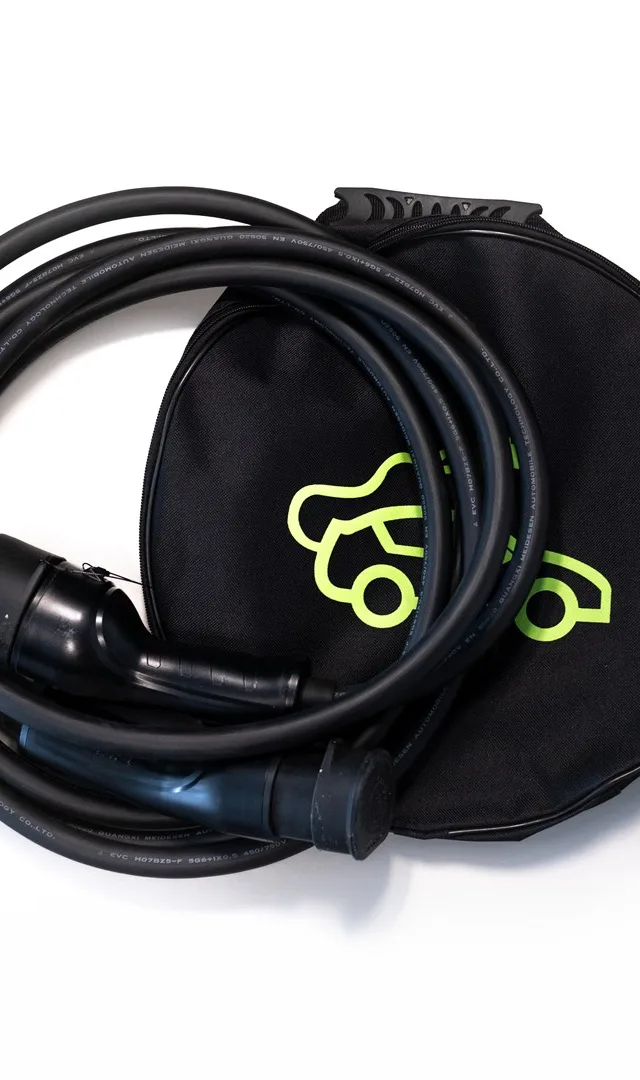 Helos Type 2 EV Ladekabel TV Mode 3 ,32A ,22 KW, 3-Phasig 7,5 Meter Mit Tasche