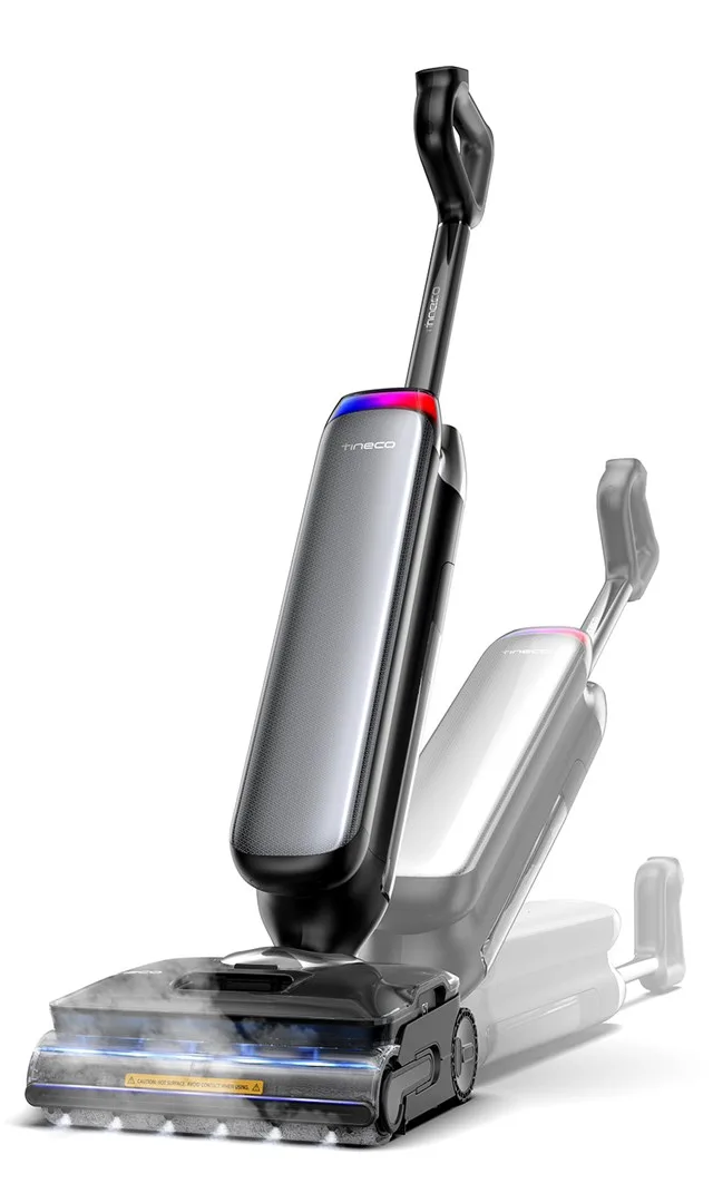 Tineco Floor One S9 Artist Steam Pro Upright vacuum Battery Dry&wet Bagless Black, Silver