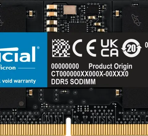 Crucial CT16G56C46S5T memory module 16 GB 1 x 16 GB DDR5 262-pin SO-DIMM ECC