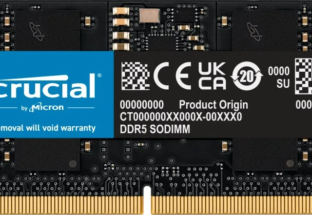 Crucial CT16G56C46S5T memory module 16 GB 1 x 16 GB DDR5 262-pin SO-DIMM ECC
