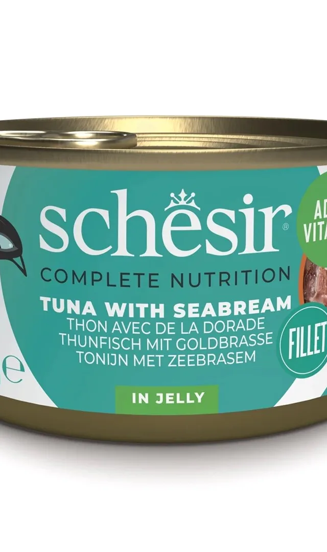 SCHESIR In Jelly Tuna With Sea Bream - Wet Cat Food - 85 G