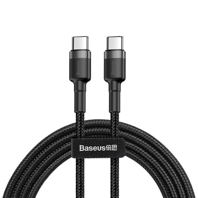 Baseus Cafule USB cable 1 m USB C 0.48 Gbit/s 60 W Black, Grey