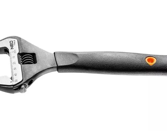 Neo Tools 250 mm adjustable wrench range 0-50 mm