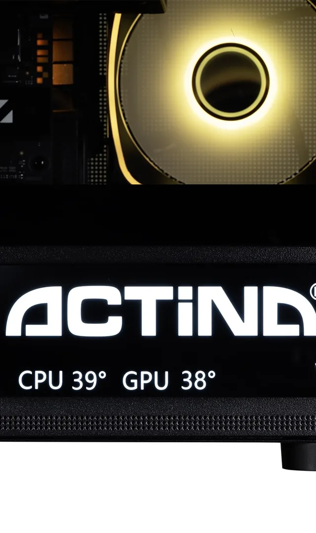 Actina 5901443440246 PC AMD Ryzen™ 9 9900X3D 32 GB DDR5-SDRAM 1 TB SSD NVIDIA GeForce RTX 5070 Ti Windows 11 Home Midi Tower Black