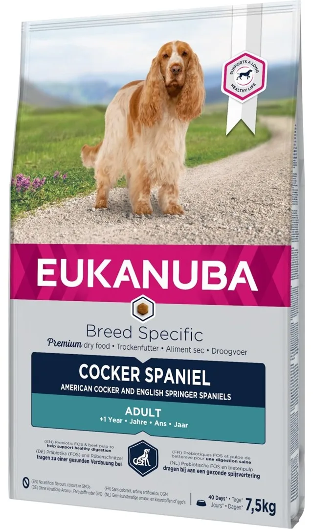 Eukanuba Breed Specific Cocker Spaniel 7.5 Kg Adult Chicken