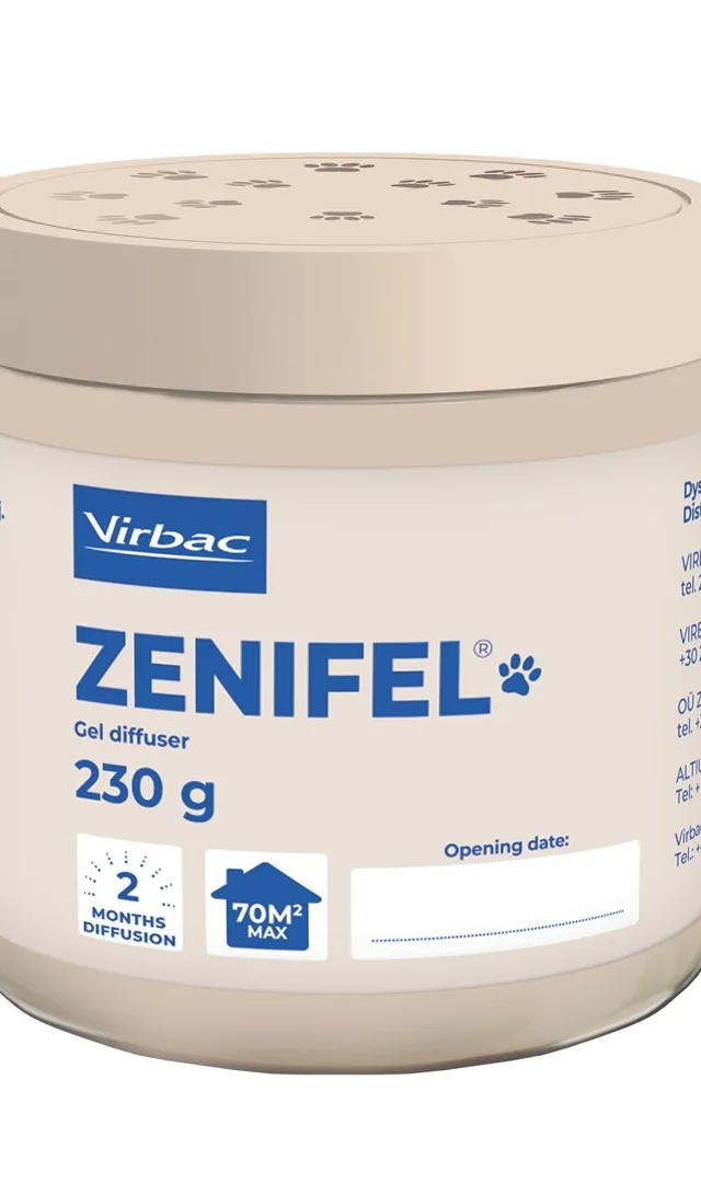 VIRBAC Zenifel - Gel Diffuser With Calming Cat Pheromones - 230 G