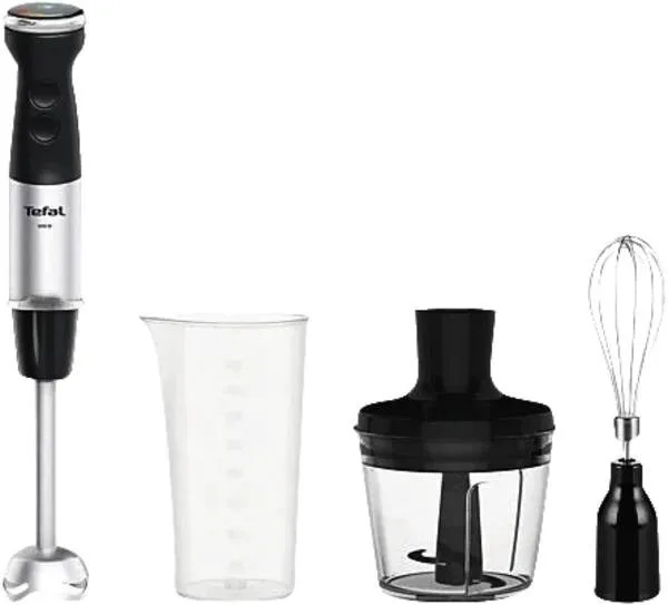Tefal HB6738CH blender Immersion blender 1000 W Stainless steel, Black