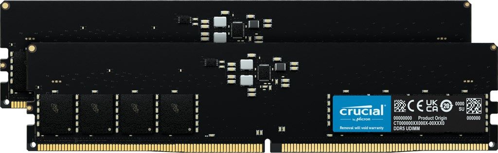 Crucial CT2K16G56C46U5 memory module 32 GB 2 x 16 GB DDR5 288-pin DIMM ECC