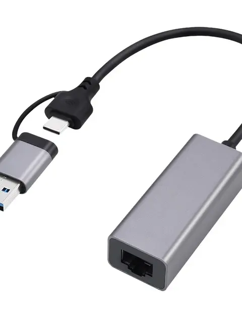 Gembird A-USB3AC-LAN2G-01 PowerLine network adapter 2500 Mbit/s Ethernet LAN Black, Grey 1 pc(s)