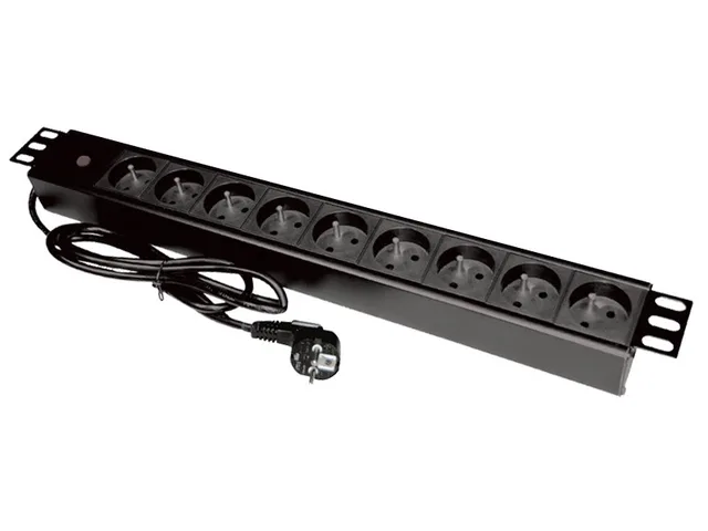 Alantec PZ09 power extension 1.8 m 9 AC outlet(s) Indoor Black