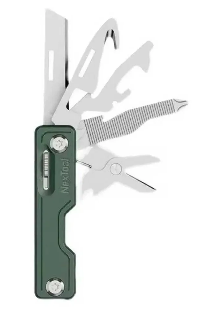 NexTool NE20098 10-In-1 Multi-Tool Knife Green