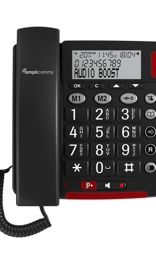 Amplicomms BIGTel 48 Plus, Grotastentelefon Dark Grey