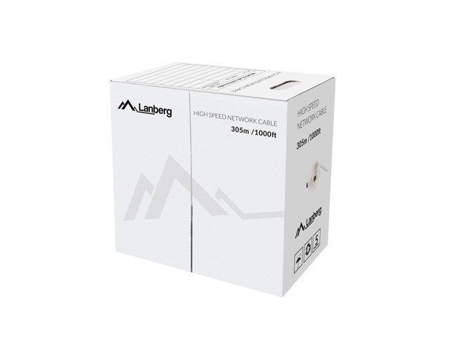 Lanberg LCU5-12CU-0305-S networking cable Grey 305 m Cat5e U/UTP (UTP)