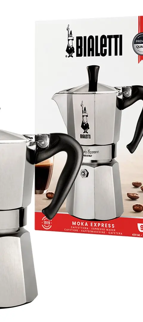 Bialetti Mokka-Express Kanne 0,23l 4 Tassen Aluminium