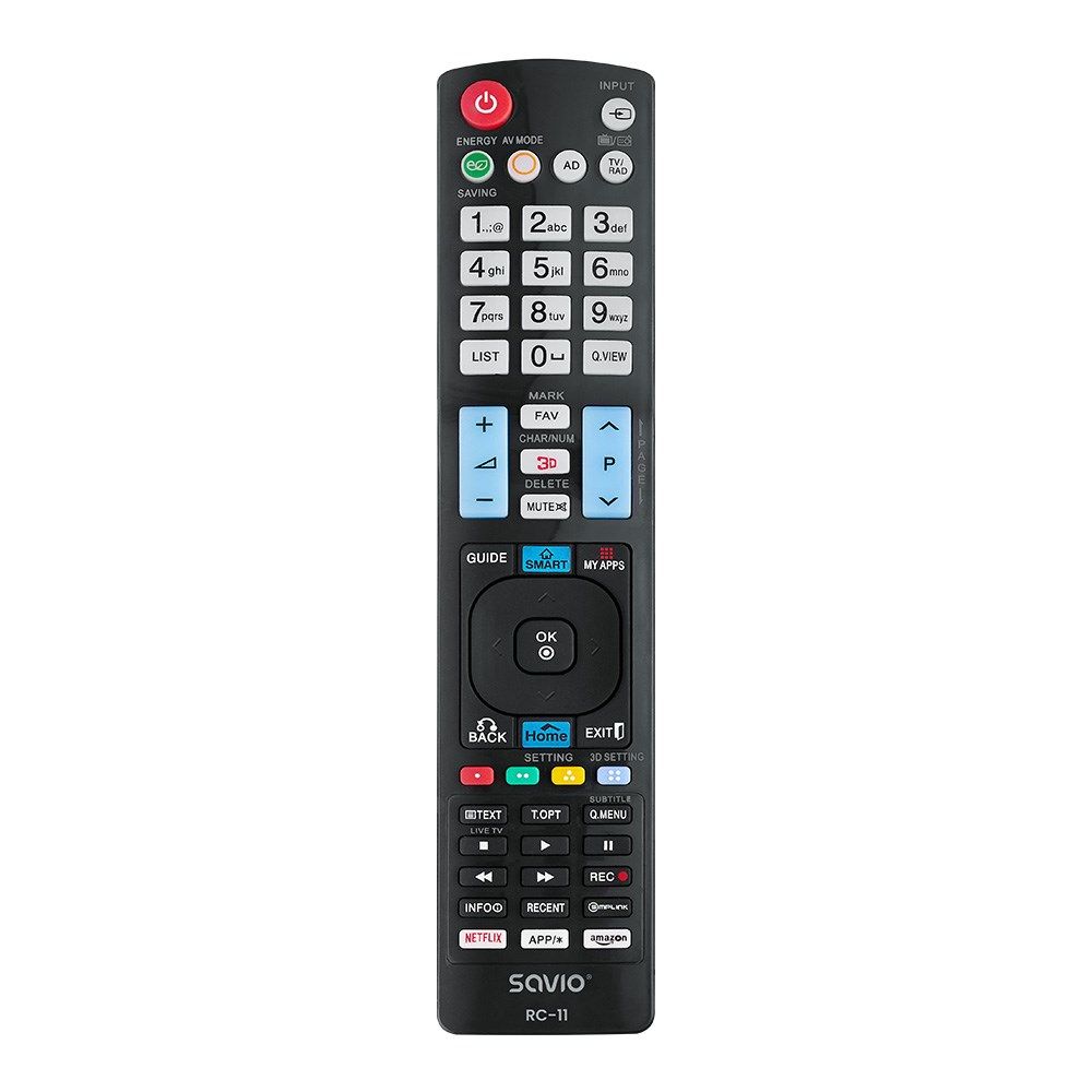 Savio RC-11 Remote Control IR Wireless TV Press Buttons