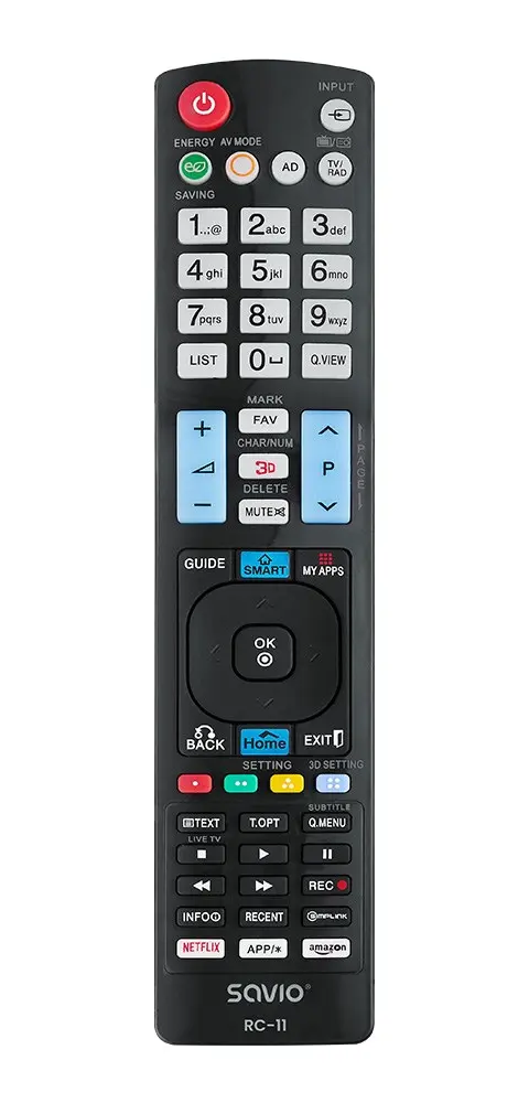 Savio RC-11 Remote Control IR Wireless TV Press Buttons