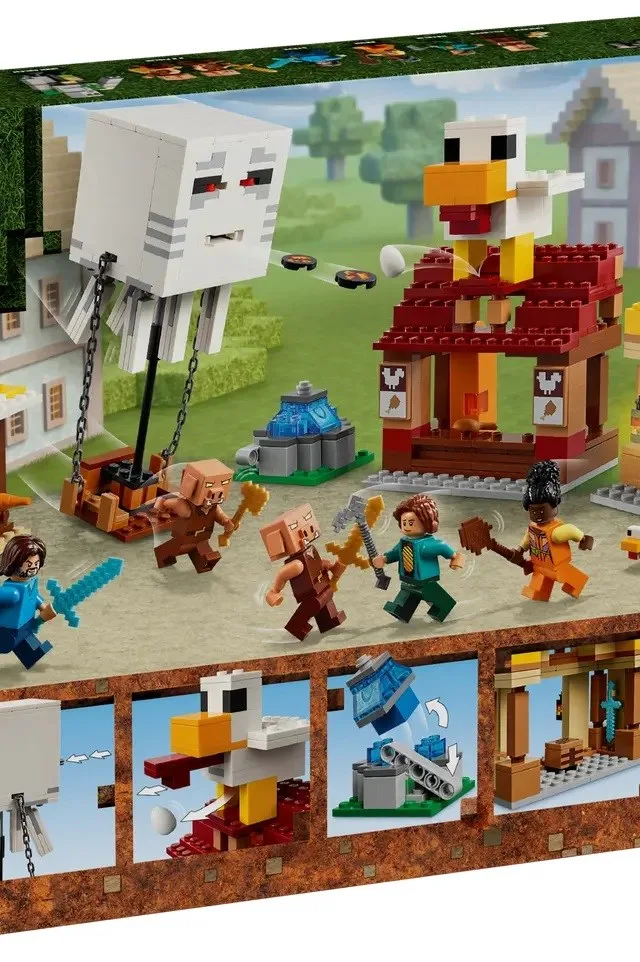LEGO MINECRAFT 21273 The Ghast Balloon Village Attack
