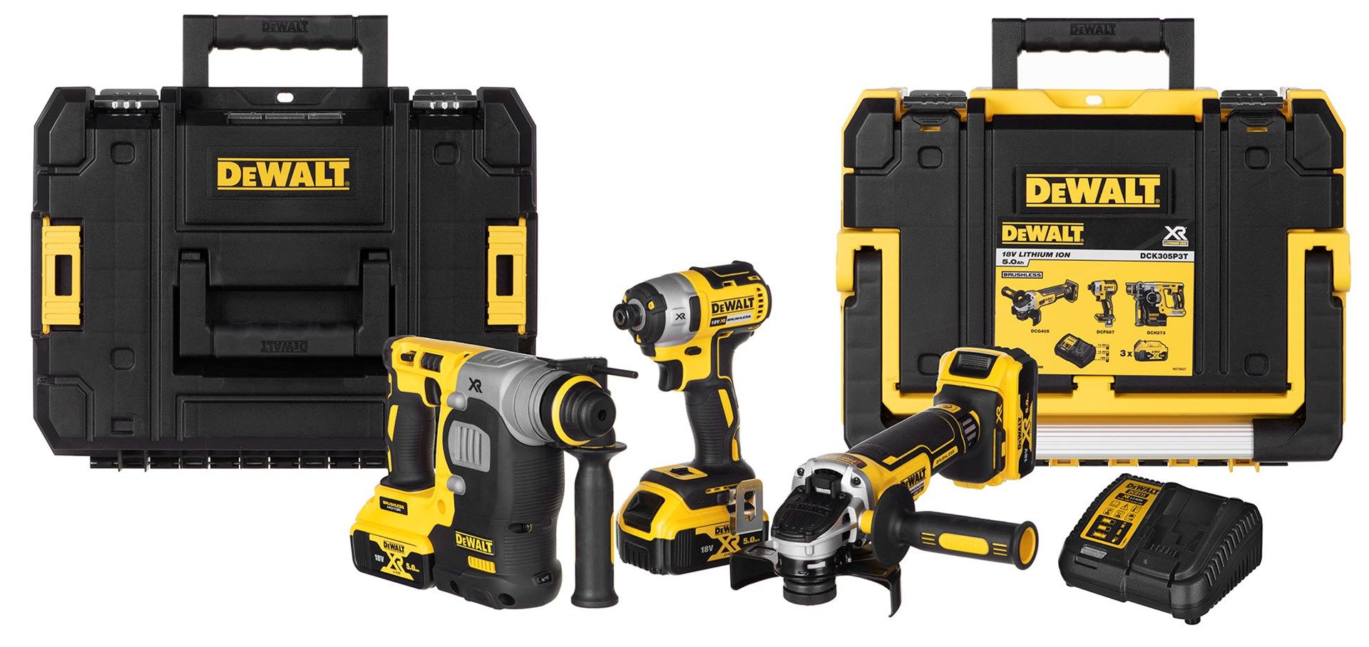POWER TOOL COMBO KIT DEWALT DCK305P3T (DCF887 DCH273 DCG405)