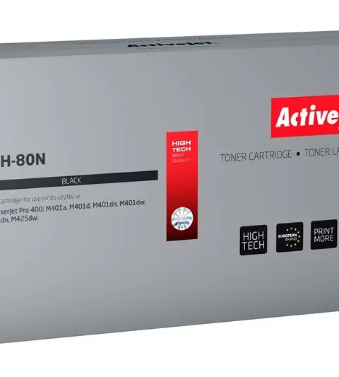 Activejet ATH-80N toner (replacement for HP 80A CF280A; Supreme; 3500 pages; black)
