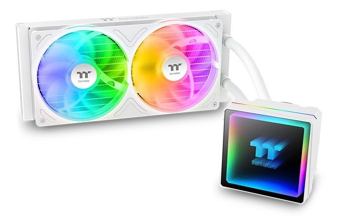 Thermaltake TH240 V3 ARGB Processor All-in-one liquid cooler 12 cm White 1 pc(s)