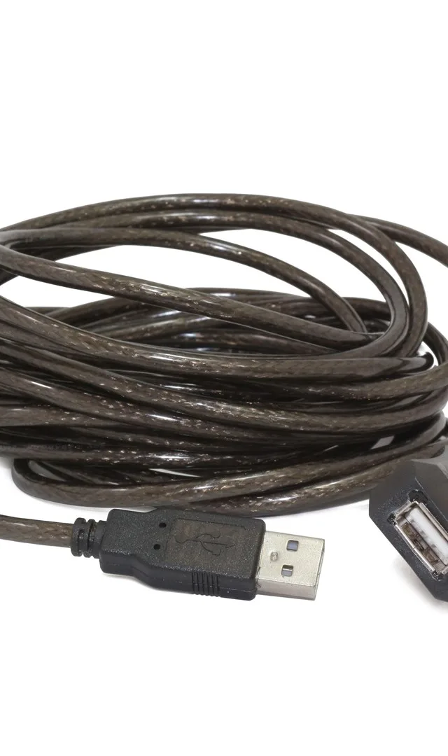 Gembird USB A/USB A M/F 5m USB cable USB 2.0 Black