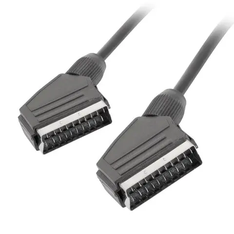 Lanberg CA-EUEU-10CC-0018-BK SCART cable 1.8 m SCART (21-pin) Black