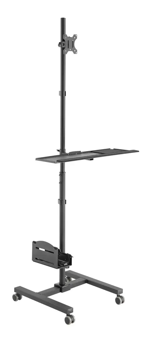 EQUIP 650171 Multimedia-Wagen Min. 43,2 Cm (17") Max. 81,3 Cm (32") Max. VESA 100 X 100 8 Kg Black