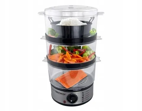 Esperanza EKG009 Steam Cooker 3 Stainless Steel Basket (S) 400 W 7.5L