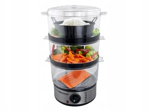 Esperanza EKG009 Steam Cooker 3 Stainless Steel Basket (S) 400 W 7.5L