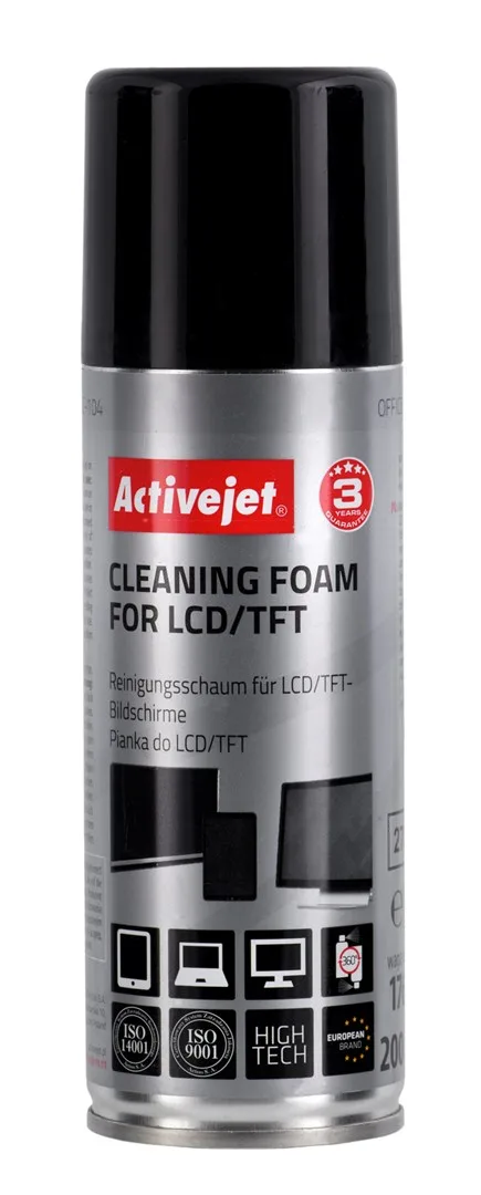 Activejet AOC-104 Cleaning Foam For LCD/TFT Screens 200ml