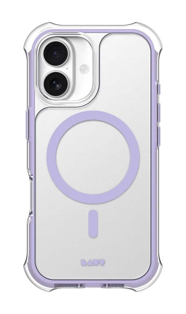 LAUT AERO PROTECT mobile phone case 16 cm (6.3") Cover Purple, Transparent