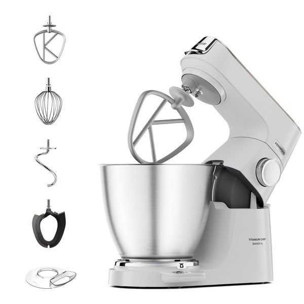 Kenwood Titanium Chef Baker XL Food Processor 1200 W 7 L White Built-In Scales