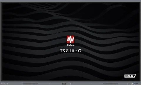 Avtek International TS 8 Lite G 75 Interactive Flat Panel 190.5 Cm (75 ) LED Wi-Fi 420 Cd/M2 4K Ultra HD Black Touchscreen Built-In Processor Android 14 24/7