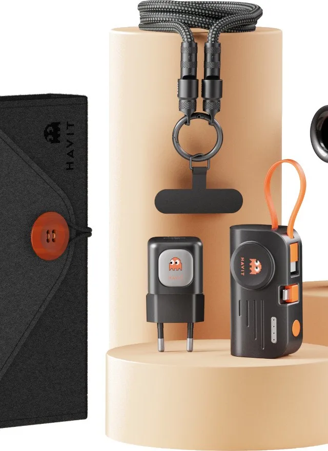 Havit STK011 EU Travel Set - set (travel charger + power bank + USB-C cable + hand fan)