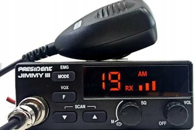 President Jimmy III AM/FM CB Radio Black