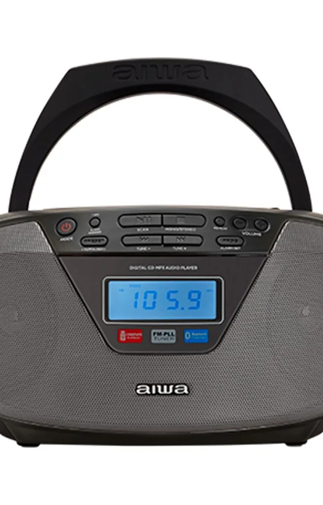 Aiwa BBTU-400BK Portable Stereo System Analog Digital 6 W FM Black MP3 Playback