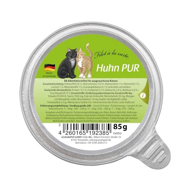 GRANATAPET Filet á La Carte Chicken - Wet Cat Food - 85g