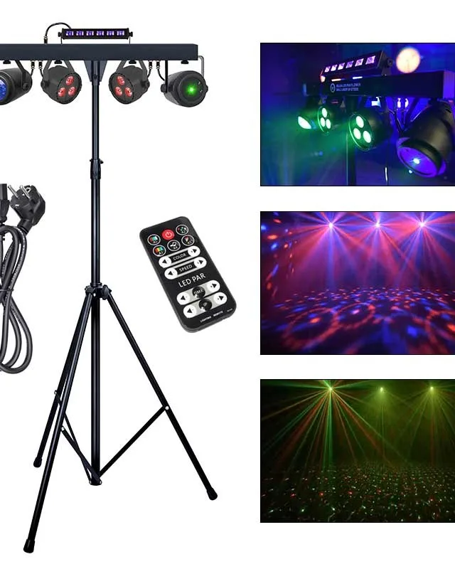 LIGHT4ME LED BEAM PAR FLOWER BALL LASER UV STROBE