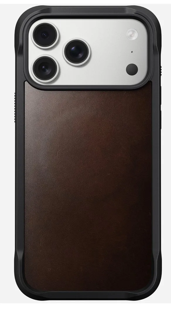 Nomad Rugged Leather Case IPhone 17 Pro Max Rustic Brown Horween