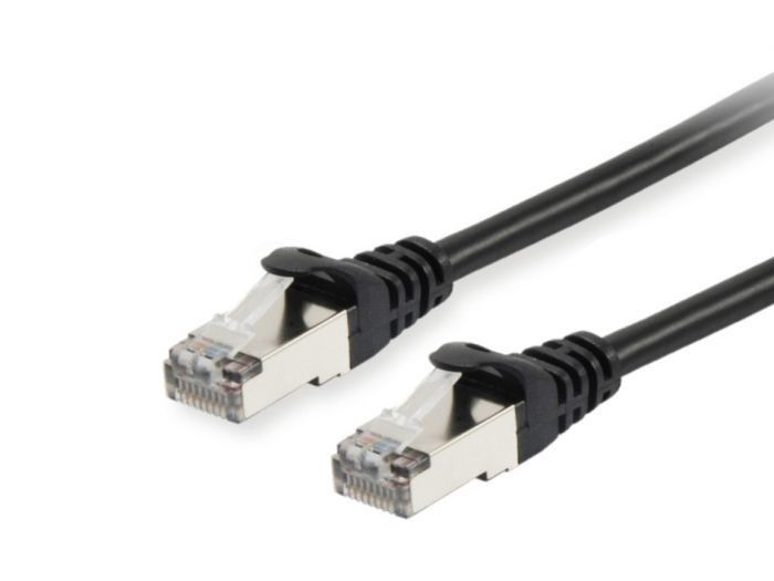 Equip Patchkabel Cat6A S/FTP 2xRJ45 30.00m Black LSZH Polybeutel